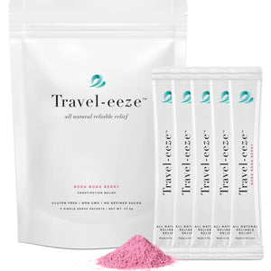 3 Pack - Ease Constipation Naturally with Travel-eeze (5 Stick Packets)